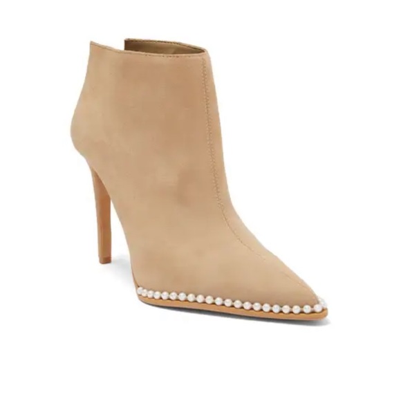 Kurt Geiger Shoes - NIB Karl Lagerfeld Paris Cyron Faux Pearl Trimmed Ankle Bootie